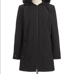 London Fog Softshell Walker Jacket-BLACK-Medium